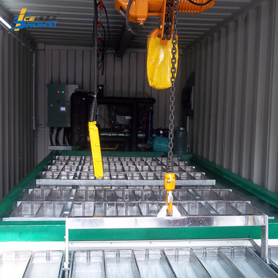 Máquina de gelo Containerized automática do bloco de 5 toneladas