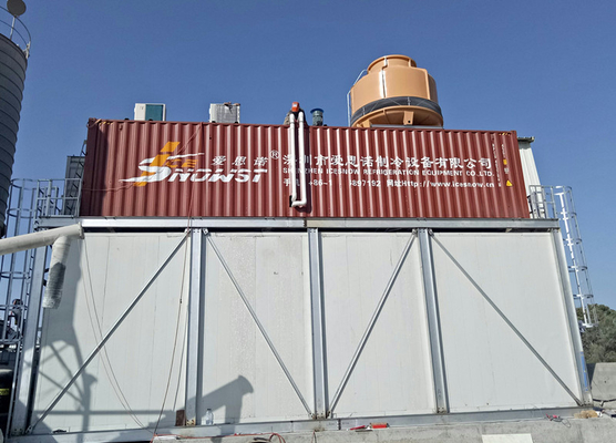 comprar Sistema de arrefecimento de betão em recipientes, fábrica de fabricação de gelo 30T online manufacture