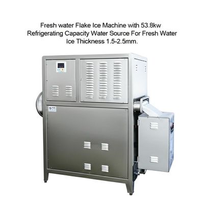comprar Freshwater Flake Ice Machine with 53.8kw Refrigerating Capacity 10000kg/24h Production and 1.5-2.5mm Ice Thickness online manufacture