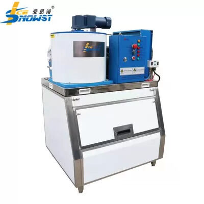 comprar Máquina de gelo em flocos de água doce autônoma com 12-17 minutos de velocidade de formação de gelo e condensação de arrefecimento por ar online manufacture