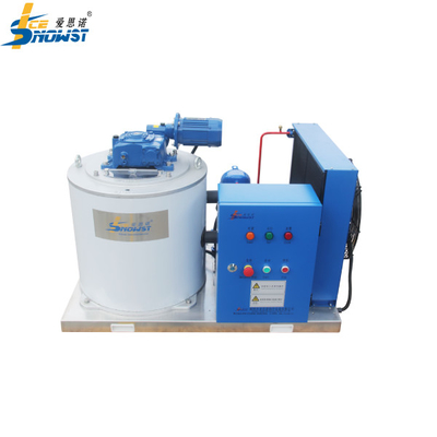 Máquina de gelo de flocos de aço inoxidável Máquina de flocos de gelo comercial para processamento de pão 500 kg/dia