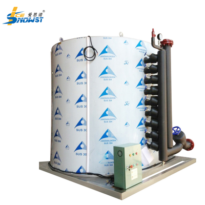 Máquina de evaporação de gelo em flocos de aço inoxidável 316L Máquina de fabricação de gelo industrial 50 toneladas