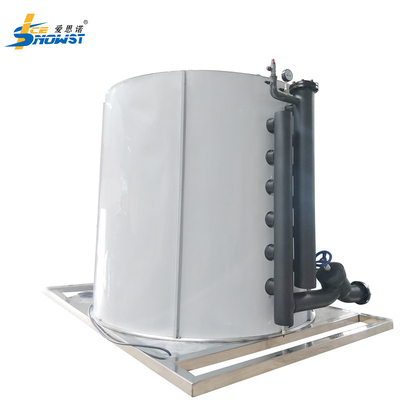 35 toneladas de aço inoxidável Flake Evaporador de gelo de tambor Sistemas de refrigeração Certificado CE